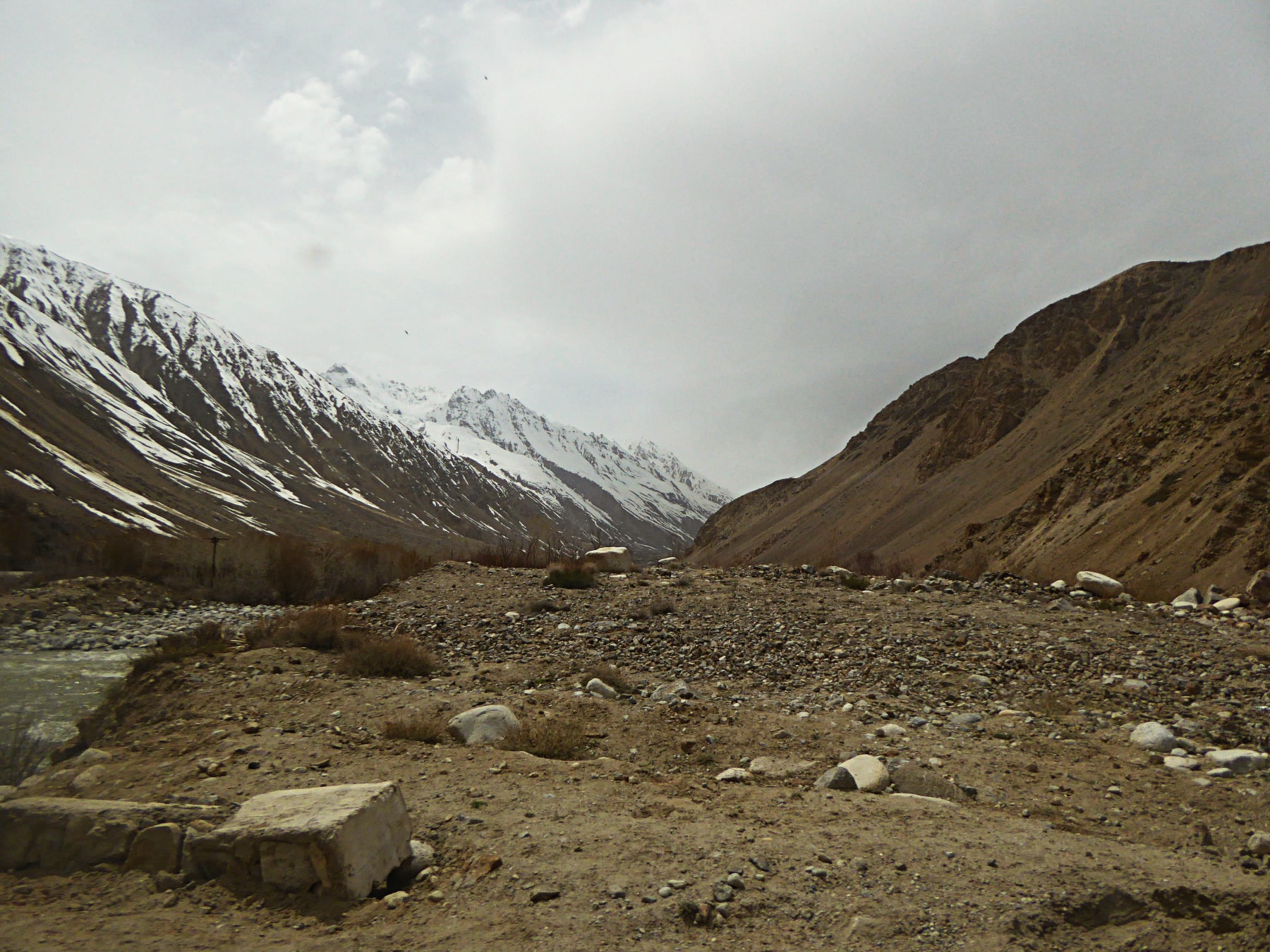 View of mountains, Pamir Highway.